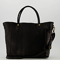 Indira - Snake - Hand bags - Black - 23 - Bronze