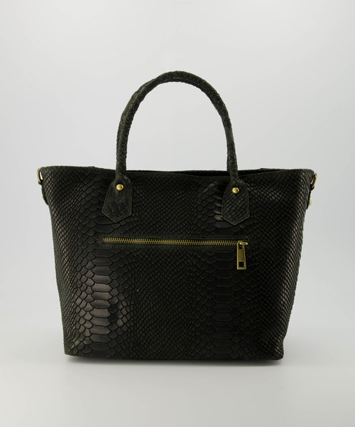 Indira - Snake - Hand bags - Green - 49 - Bronze