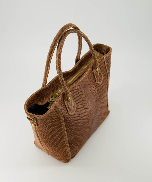 Indira - Snake - Hand bags - Taupe - 24 - Bronze