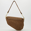 Gigi - Suede - Crossbodytassen - Taupe - 24 - Goudkleurig