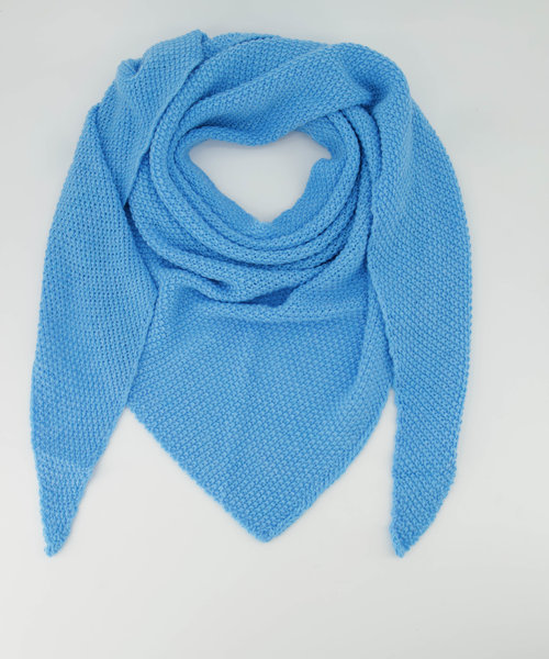 June -  - Plain scarves - Blue - Blu mare -