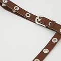 Avery - Classic Grain - Belts with buckles - Brown - D21 - Silver