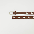 Avery - Classic Grain - Belts with buckles - Brown - D21 - Silver