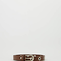 Avery - Classic Grain - Belts with buckles - Brown - D21 - Silver