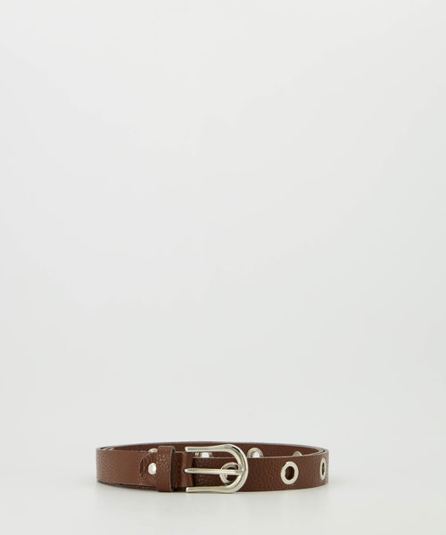 Avery - Classic Grain - Belts with buckles - Brown - D21 - Silver