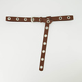 Avery - Classic Grain - Belts with buckles - Brown - D21 - Silver