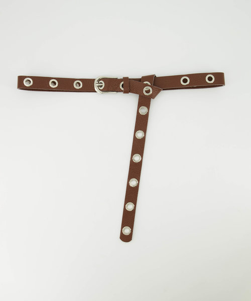 Avery - Classic Grain - Belts with buckles - Brown - D21 - Silver