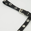 Avery - Classic Grain - Belts with buckles - Black - D28 - Silver