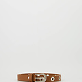 Avery - Classic Grain - Belts with buckles - Brown - Cognac D109 - Silver