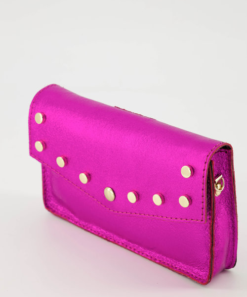 Nieuw Laura - Metallic - Crossbodytassen - Roze - Fuchsia L538 - Goudkleurig