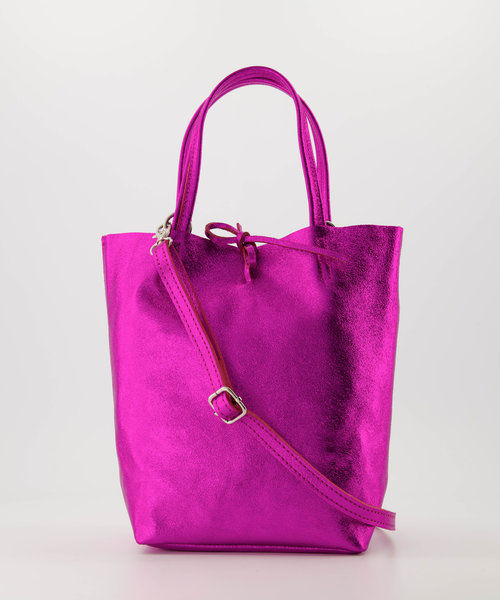 Alice - Metallic - Crossbodytassen - Roze - Fuchsia L538 - Zilverkleurig