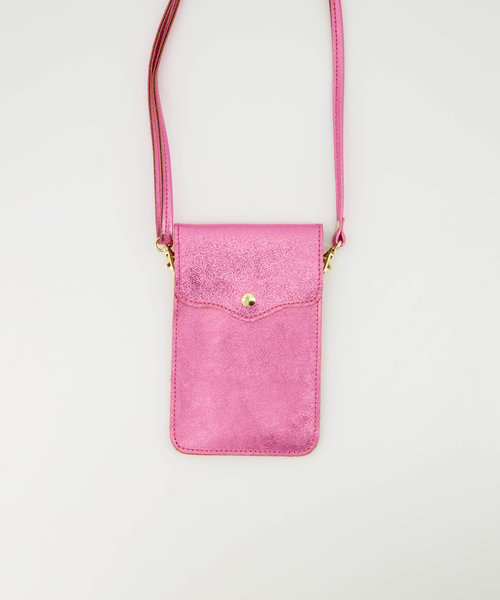 Pona - Metallic - Crossbody bags - Pink - L517 - Gold