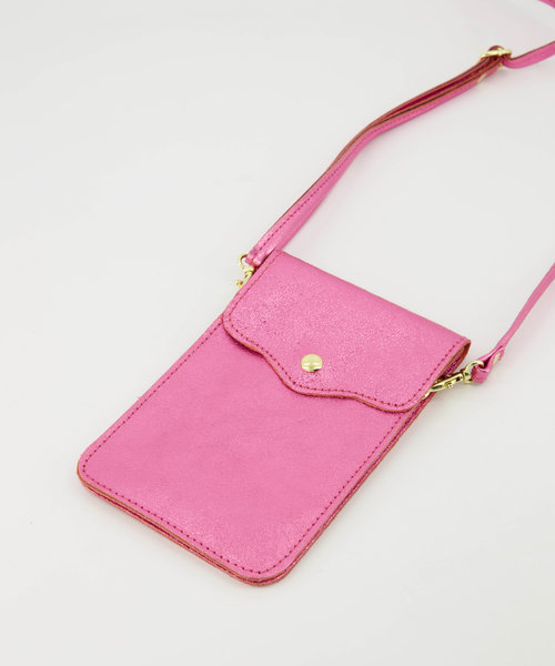 Pona - Metallic - Crossbody bags - Pink - L517 - Gold