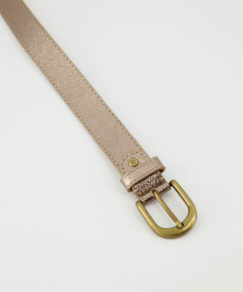 Basic Riem 3 cm - Metallic - Belts with buckles - Bronze - L523 - Bronze