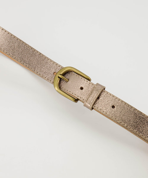 Basic Riem 3 cm - Metallic - Belts with buckles - Bronze - L523 - Bronze