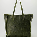 Cleo - Croco - Hand bags - Green - 29 - Bronze
