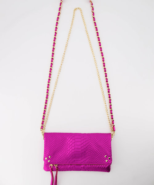 Volly - Metallic - Crossbody bags - Pink - Fuchsia L538 - Gold