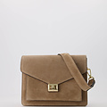 Stacey - Suede - Hand bags - Beige - Zand 04 - Gold