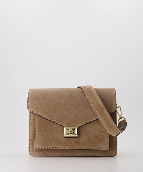 Stacey - Suede - Hand bags - Beige - Zand 04 - Gold