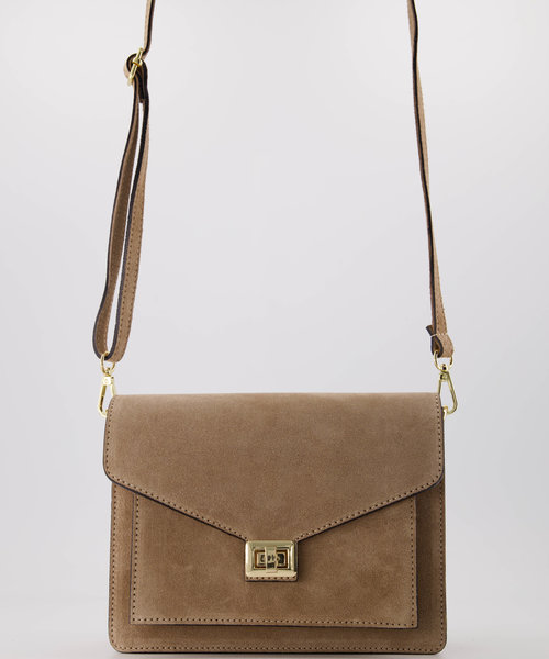 Stacey - Suede - Hand bags - Beige - Zand 04 - Gold