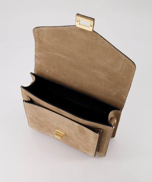 Stacey - Suede - Hand bags - Beige - Zand 04 - Gold