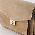 Stacey - Suede - Hand bags - Beige - Zand 04 - Gold