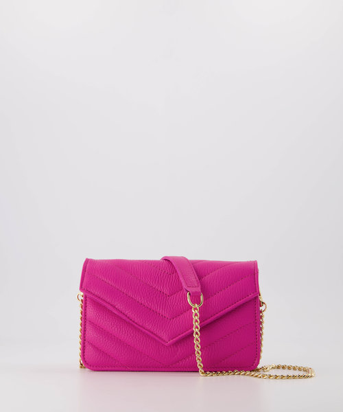 Laurie - Classic Grain - Crossbodytassen - Roze - Fuchsia T2330 - Goudkleurig