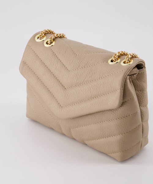 Celine - Classic Grain - Crossbody bags - Taupe - D05 - Gold