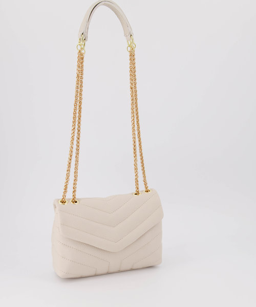 Celine - Classic Grain - Crossbody bags - Beige - Ecru D37 - Gold