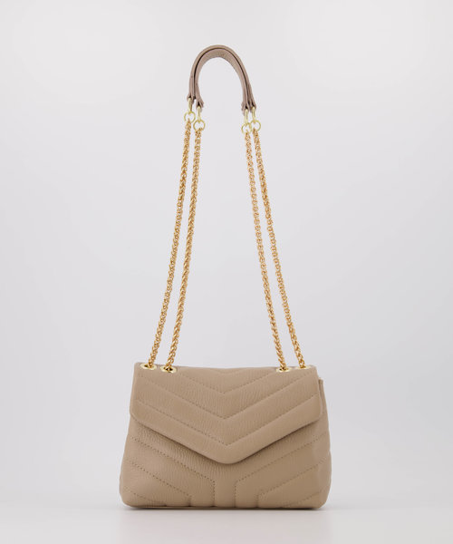 Celine - Classic Grain - Crossbody bags - Taupe - D05 - Gold