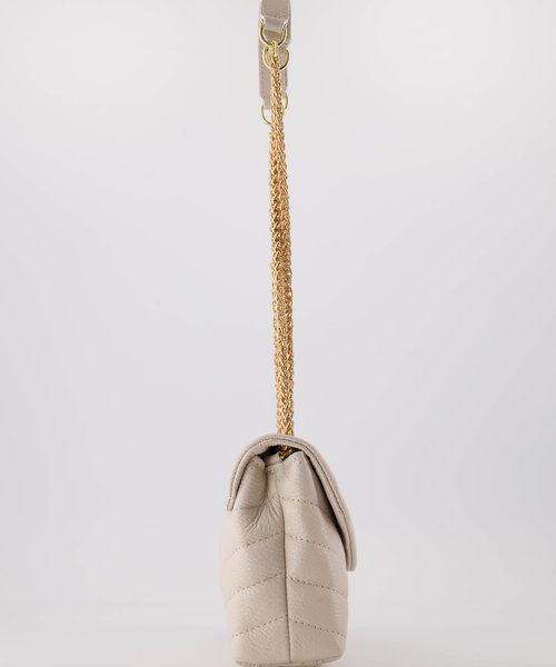 Celine - Classic Grain - Crossbody bags - Beige - Ecru D37 - Gold