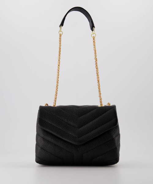 Celine - Classic Grain - Crossbody bags - Black - D28 - Gold