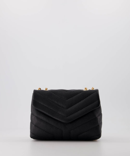Celine - Classic Grain - Crossbody bags - Black - D28 - Gold