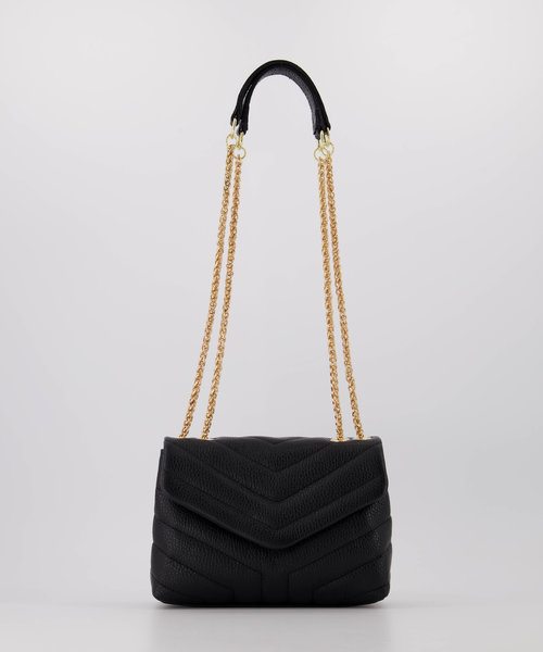 Celine - Classic Grain - Crossbody bags - Black - D28 - Gold
