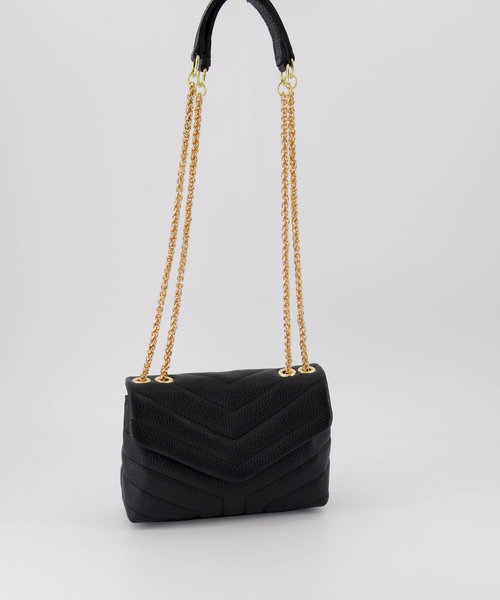 Celine - Classic Grain - Crossbody bags - Black - D28 - Gold