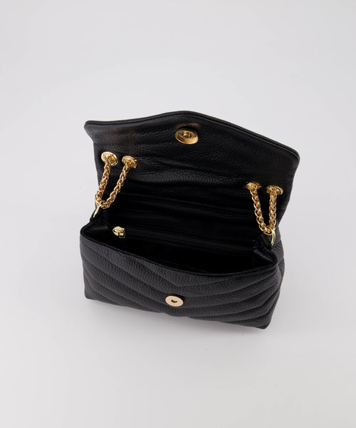 Celine - Classic Grain - Crossbody bags - Black - D28 - Gold