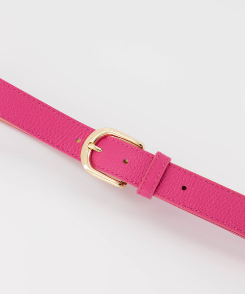 Suus - Classic Grain - Belts with buckles - Pink - Fuchsia T2330 - Goudkleurig