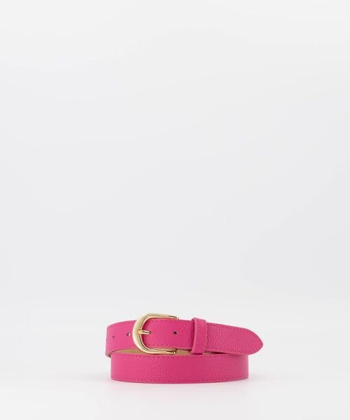 Suus - Classic Grain - Riemen met gesp - Roze - Fuchsia T2330 - Goudkleurig