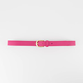 Basic Riem 3 cm - Classic Grain - Belts with buckles - Pink - Fuchsia T2330 - Gold