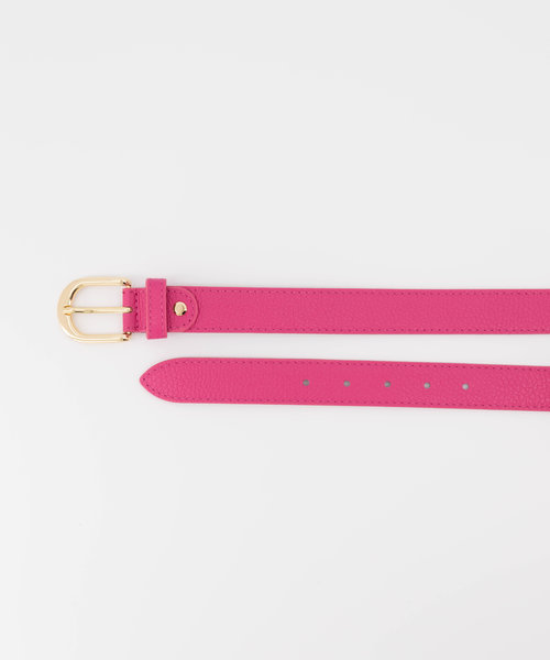 Suus - Classic Grain - Belts with buckles - Pink - Fuchsia T2330 - Goudkleurig