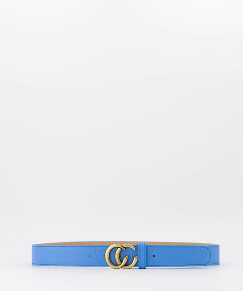 Cecile - Classic Grain - Belts with buckles - Blue - Lapisblauw T4139 - Gold