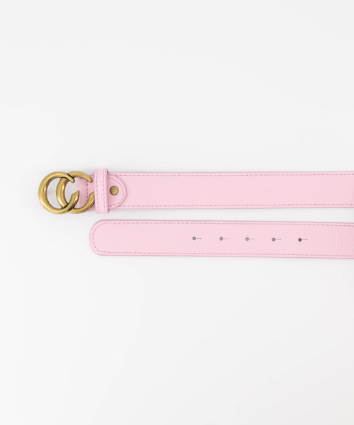 Cecile - Classic Grain - Belts with buckles - Pink - T2806 - Gold