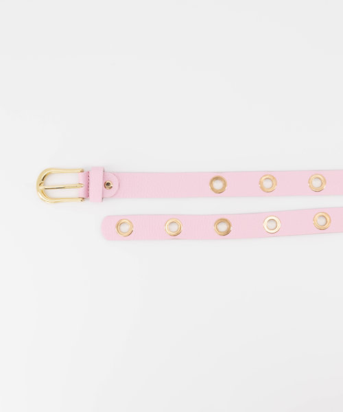 Avery - Classic Grain - Belts with buckles - Pink - T2806 - Gold