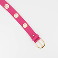 Julie - Classic Grain - Riemen met gesp - Roze - Fuchsia T2330 - Goudkleurig