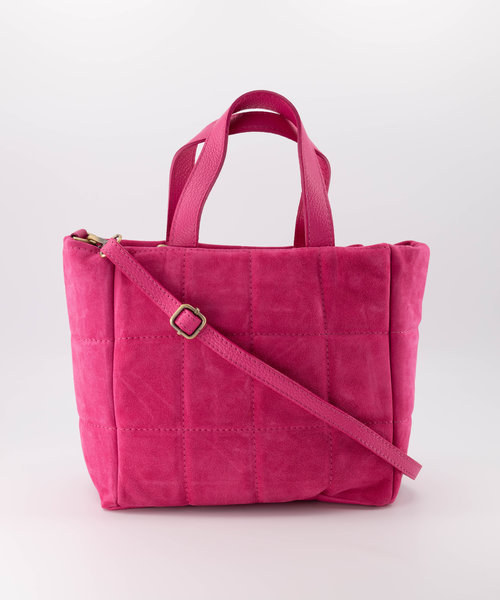 Juniper - Suede / Classic Grain - Hand bags - Pink - Fuchsia T2330 - Bronze