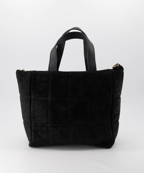 Juniper - Suede / Classic Grain - Hand bags - Black - D28 - Bronze