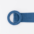 Vera - Suede - Riemen met gesp - Blauw - Lapisblauw A-386