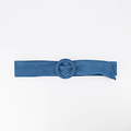 Vera - Suede - Riemen met gesp - Blauw - Lapisblauw A-386