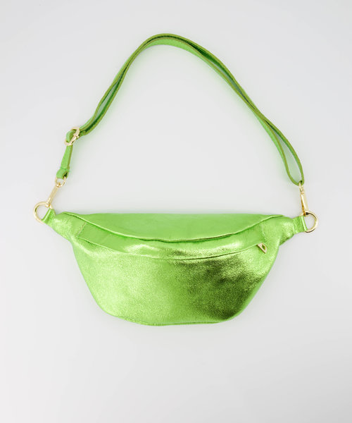 Fleur - Metallic - Bum bags - Green - Lime Groen L518 - Gold