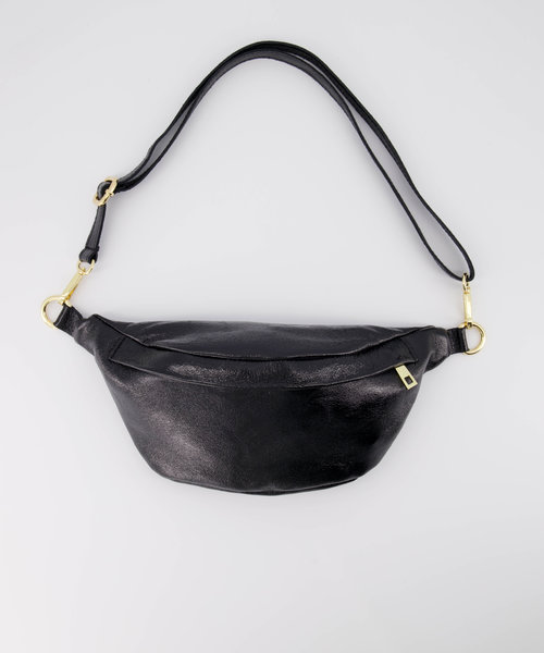 Fleur - Metallic - Bum bags - Black - L522 - Gold